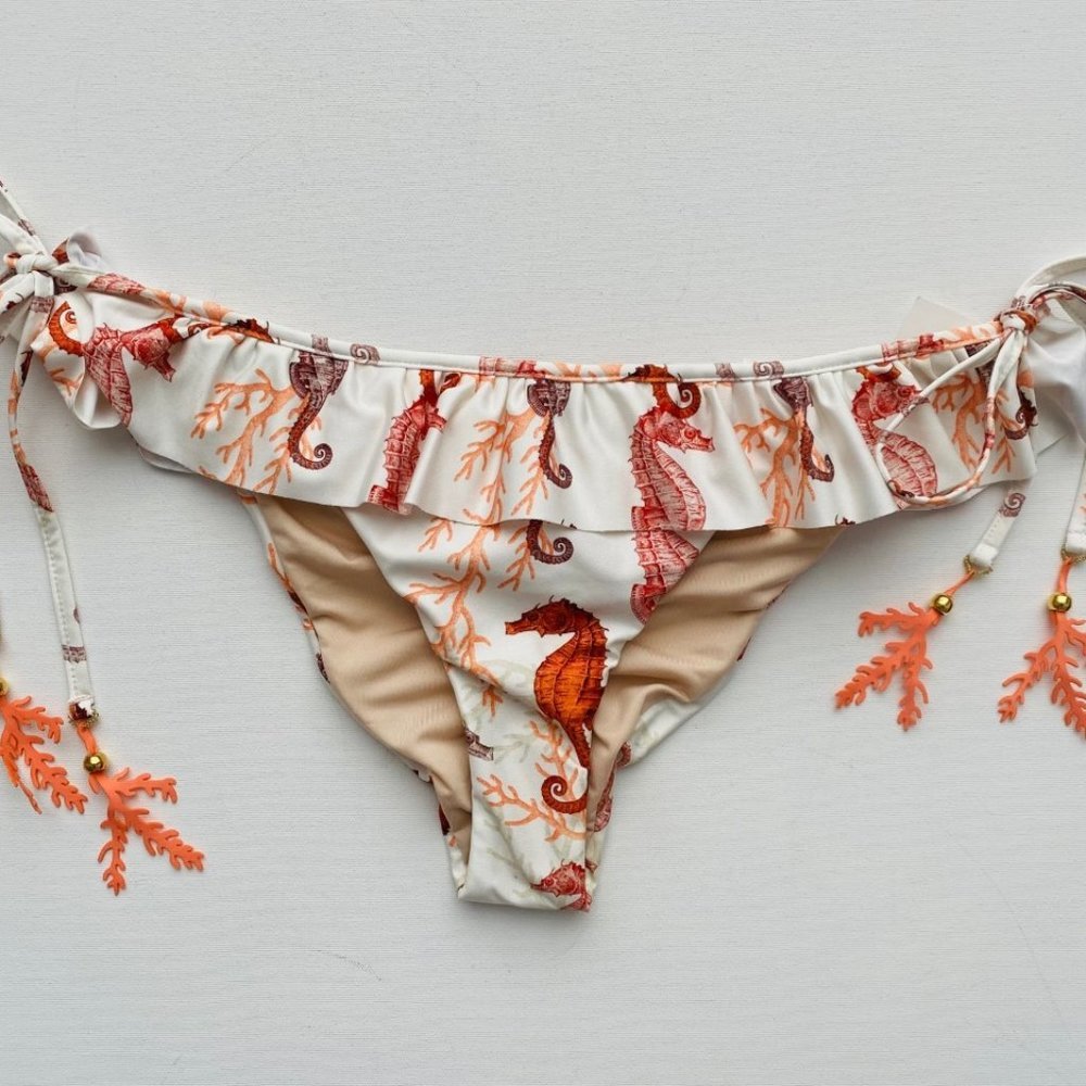 Cosita Linda Swimwear  Sea Horse Print Bikini Bottom